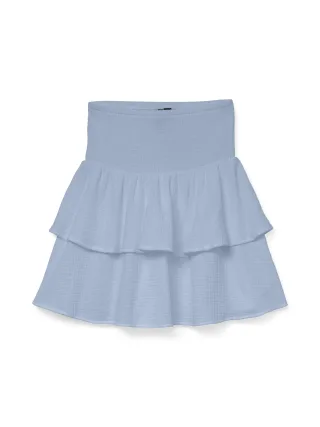 VERO MODA - VMNATALI HW SMOCK SHORT SKIRT WVN NOOS Cashmere Blue - Gr. - L