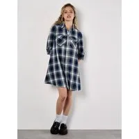 Apricot Hemdblusenkleid