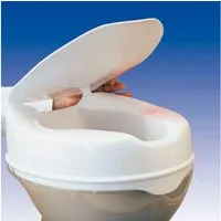 DocMed Toilettensitzerhöhung Savanah Toilettensitz, 5 cm, Angenehmes Sitzgefühl, Einfache & sichere Befestigung