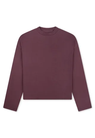 SCHIESSER - Sweatshirt Rundhals kakaobraun - Gr. - 36