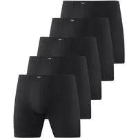 H.I.S Langer Boxer (Packung, 5-St) Boxershorts mit langem Bein, Logo am Bund