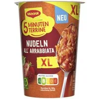 MAGGI Fertiggericht, Maggi 5 Minuten Terrine All Arrabbiata Taste XL Cup Packung 71g