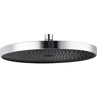 WENKO Kopfbrause Softwater, Chrom/Schwarz, Ø 26 cm