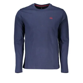 La Martina Regalblau Rundhalsausschnitt Besticktes T-Shirt