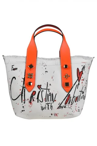 Christian Louboutin Kleine Tote Bag Frangibus Weiß