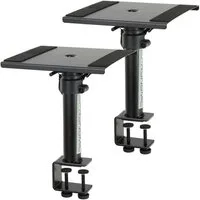 Pronomic Lautsprecherständer Tischstative Paar mit Tischklemme für Studio Monitore, (bis 0 Zoll, SLS-36K, 2-tlg., Paar Boxenstative, Lautsprecherstative höhenverstellbar bis 41,5 cm)
