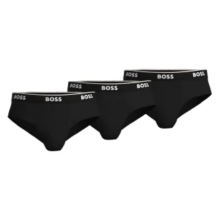 Boss - Slips für Herren, Premium-Baumwolle (3er-Pack) (Schwarz)
