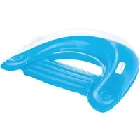 Bestway Schwimmsitz Poolsitz Schwimmsessel Wasserliege Luftmatratze 152 x 99, Aufblasbarer Schwimmsessel Pool Lounge Wassersessel