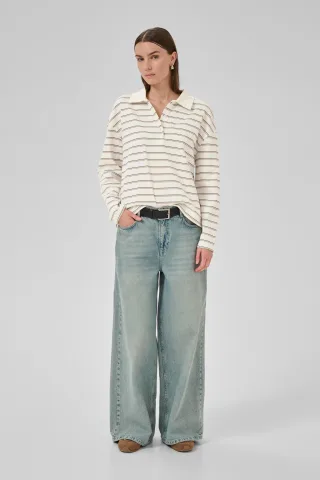 Langarm-Bluse AnnaMW Loose fit white