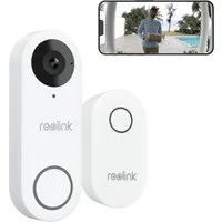 Reolink Smart Home Türklingel Videodoorbell Kamera WLAN-Version 5MP (Außenbereich, 2,4/5 GHz WiFi,Personenerkennung,Arbeitet mit Reolink NVRs)