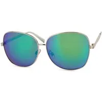 styleBREAKER Sonnenbrille Sonnenbrille mit Ovalen Gläsern & Metallgestell (1-St)