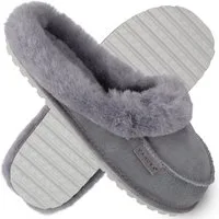 Vanuba NAJDI II Damen Hausschuh Echtleder Hüttenschuhe/Winter-Hausschuhe/Gefüttert