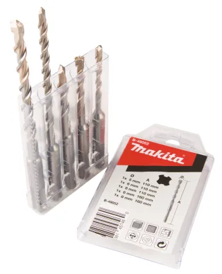 Makita Bohrer-Set Nr. 2, Ø 5 - 8 x 110mm und Ø 6 - 8 x 160mm - SDS-PLUS - B-49052
