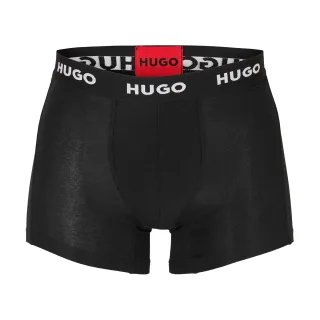 Hugo - Boxershorts für Herren, Anliegende Passform (3er-Pack) (Schwarz)