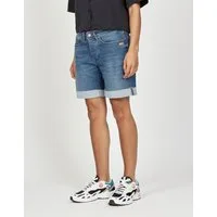 GANG Boyfriend-Hose 94NICA SHORTS mit offener Kante und Umschlagsaum