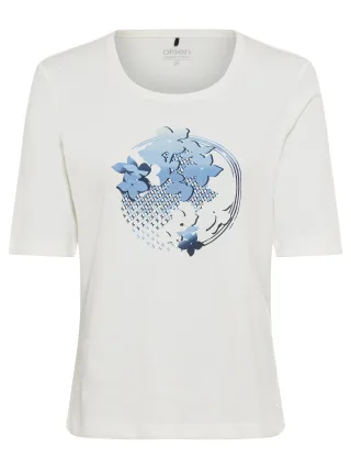Olsen - T-Shirt Short Sleeves off white - Gr. - 46