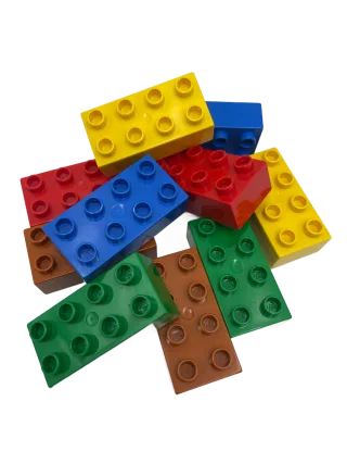 LEGO DUPLO 2x4 Bausteine 10 Stück Mix zufällig bunt gemischt