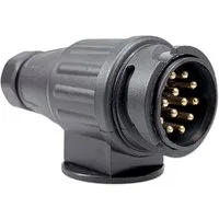 Impulse Innovation Anhängerstecker, 13-polig, 12V, 16A, mit Einfach- & Doppelausgang KFZ-Adapter