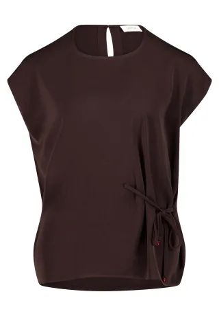 CARTOON - Blusenshirt Dunkelbraun - Gr. - 46