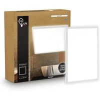 B.K.Licht LED Deckenleuchte Panel Flach 30mm Backlight Effekt LED Deckenlampe Wohnzimmer, LED fest integriert, 4000K - Neutralweiß, versch. Größen & Farben, Badezimmer, Küche, Wohnzimmer, Kinderzimmer