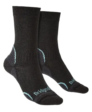 Bridgedale - Womens Wandern Leichtgewicht Boot Socken - Graphit / Mint