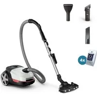 Philips Bodenstaubsauger XD6122/12 6000 Series, 900 W, mit Beutel, mit 4l Fassungsvermögen und TriActive+ LED-Düse