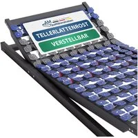 Tellerlattenrost Anpassungsfähiger 7-Zonen Lattenrost, Kopf- und Fußteil verstellbar, AM Qualitätsmatratzen, Kopfteil Kopfteil höhenverstellbar, Fußteil Fußteil 13-fach höhenverstellbar, 90x190 cm
