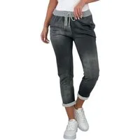 Mississhop Jogginghose Damen Hose Blumen Jogginghose Baumwolle gemustert Gr. S/M 287