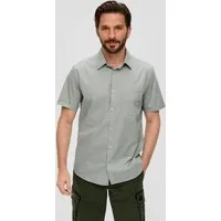 s.Oliver Kurzarmhemd Hemd Slim: Kurzarmhemd aus Baumwollstretch