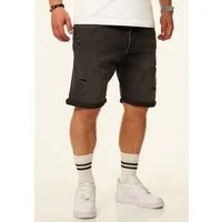 Jack & Jones Jeansshorts RICK Kurze Hose Original Denim mit Stretch Kurze Jeanshose im Destroyed Look & Regular-Fit für Herren