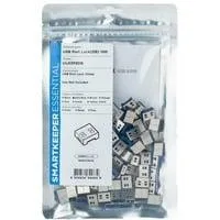 ESSENTIAL USB-A Port Lock (UL03), Einsteckschloss Farbcode Dunkelblau, 100 Stück
