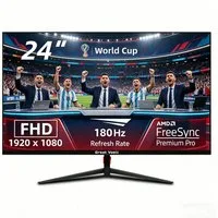Great Voell 24 Zoll FHD-1080p-Monitor, FreeSync, HDR10, 180 Hz Ultraschlankes Gaming-Monitor (60,5 cm/24 ", 1920 x 1080 px, FHD, 1 ms Reaktionszeit, 180 Hz, VA LED, FreeSync, Niedriges blaues Licht, 180Hz, Ultraschlankes, Rahmenloses)