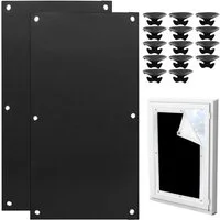 BlingBin Verdunkelungsvorhang 48x93 cm Verdunkelungsvorhang, Verdunklungsrollo Ohne Bohren (2 St), 4-Punkt-Aufhängung, blickdicht, Verdunkelung Rollo Tragbar mit Saugnäpfen für Schlafzimmer Reisen
