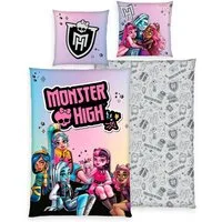 MonsterHigh™ Kinderbettwäsche Monster High, Renforcé, 2 teilig, mit tollem Motiv