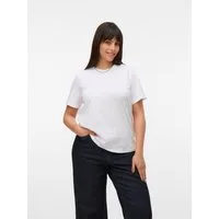 Vero Moda Curve Kurzarmshirt VMPAULINA SS T-SHIRT GA JRS NOOS CUR Baumwolle, regular fit