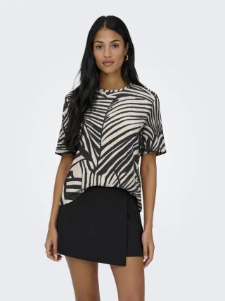 JDY - JDYDEBBIE S/S TOP JRS Sandshell - Gr. - S