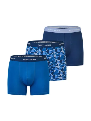 Happy Shorts Herren Trunk JerseyUnterhose, Unterwäsche, Boxer Trunk
