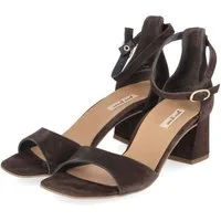 Paul Green Paul Green 6140-069 Damen Rauleder brown Sandalette
