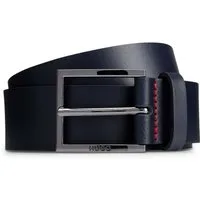 HUGO Ledergürtel Geek Sz35 Leather Belt aus echtem Rindsleder