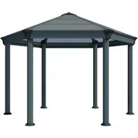 Palram - Canopia Pavillon Roma, Bietet 85% Schatten, LxBxH 415x359x305cm