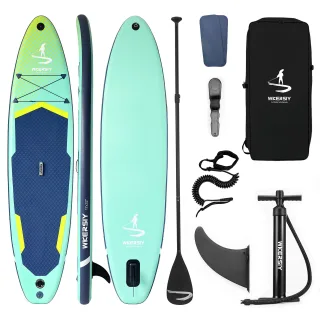 [EU Direct] WKERSIY 335CM/ 380CM Inflatable Stand Up Paddle Board All-Water Performance Series, High-Visibility & Ultra-