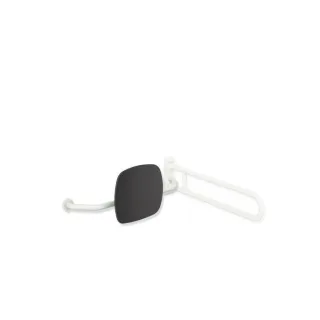 Hewi 801 Rückenstütze 801.51.9272L99 Wandabstand 230mm, rechts, Lehne anthrazitgrau, reinweiß