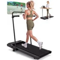 DEERRUN Laufband DeerRun Walking Pad mit 6% Steigung Laufband mit App bis 136 kg