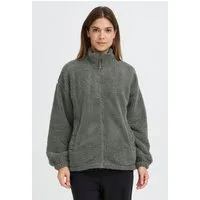 OXMO Trainingsjacke OXBerina Gemütliche Zip-Jacke