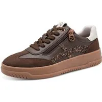 MARCO TOZZI by GMK Plateausneaker Freizeitschuh, Halbschuh, Schnürer mit Glitzerdetails