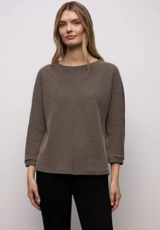 STREET ONE 3/4-Arm-Shirt mit 3/4 Ärmeln