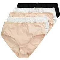 Ulla Popken Slip Midi-Slips 5er-Pack elastische Qualität (5-St)
