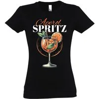 Youth Designz Print-Shirt "Aperol Spritz" Print Damen T-Shirt Statement Geschenk Frauen mit lustigen und stylischen Aufdruck für Frauen