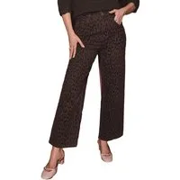 Love & Roses Straight-Jeans Love & Roses Cropped-Jeans mit weitem Bein Regular (1-tlg)
