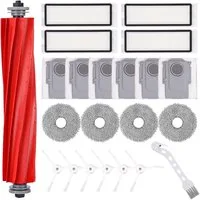 FELIXLEO Saugroboter Zubehör-Set Kompatibel mit Roborock P10 Q Revo Ersatzteile Walzenbürsten Set, (22-tlg)